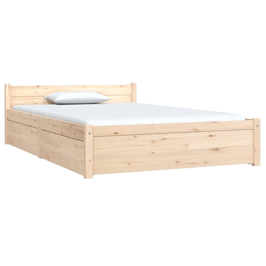 vidaXL Bedframe met lades 120x190 cm