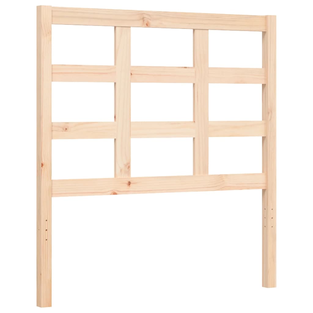 vidaXL Bedframe met hoofdbord massief hout