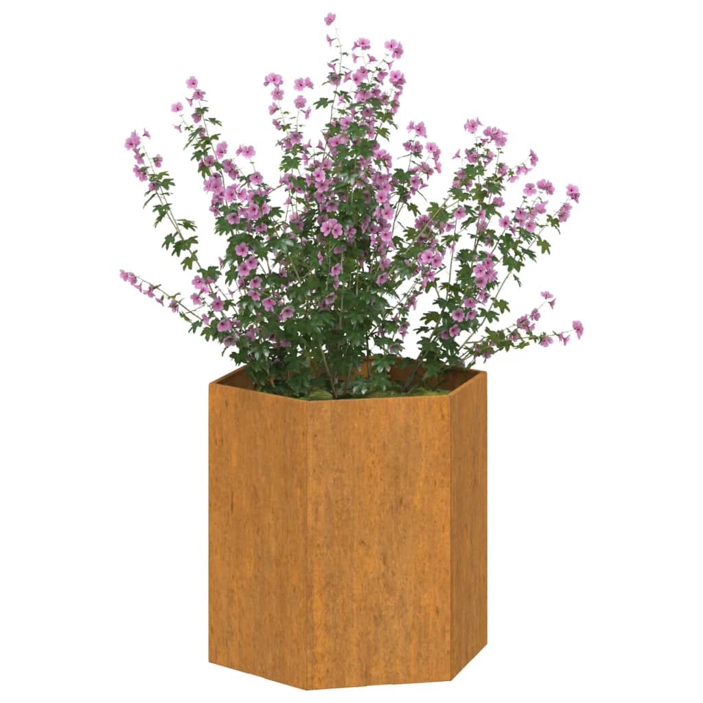 vidaXL Plantenbak roestig 40x40x45 cm cortenstaal