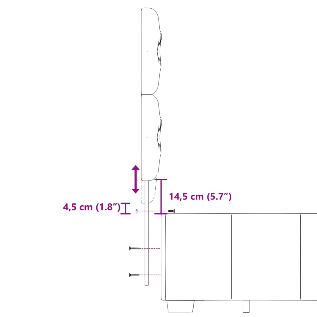 vidaXL Boxspring met matras stof zwart 140x200 cm