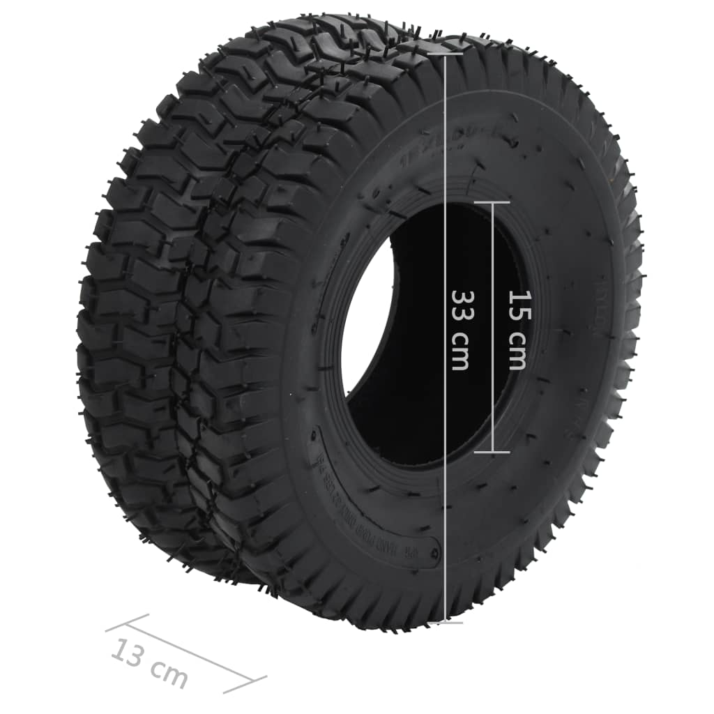 vidaXL Kruiwagenbanden 2 st 15x6.00-6 4PR rubber