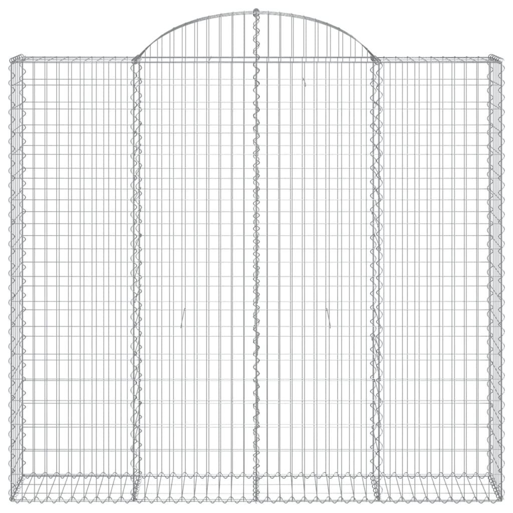 vidaXL Schanskorven 3 st gewelfd 200x30x180/200 cm ijzer