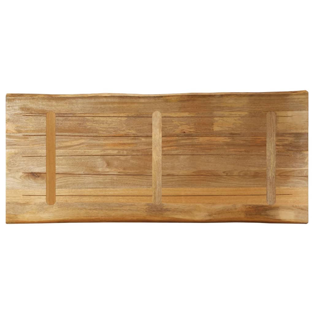 vidaXL Tafelblad met natuurlijke rand 140x60x3,8 cm massief mangohout