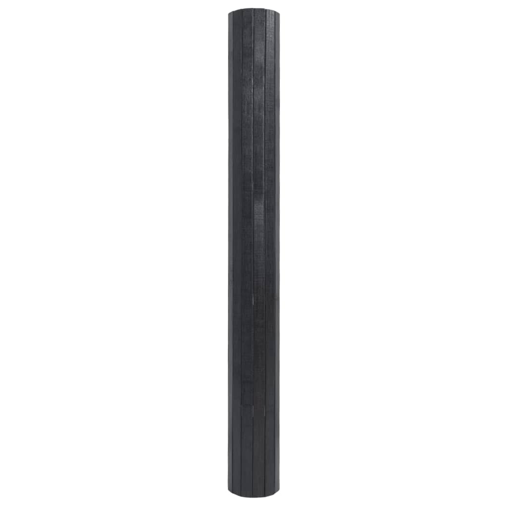 vidaXL Vloerkleed rechthoekig 100x300 cm bamboe grijs