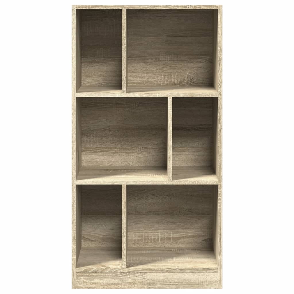 vidaXL Boekenkast 57x28,5x107,5 cm bewerkt hout sonoma eikenkleurig