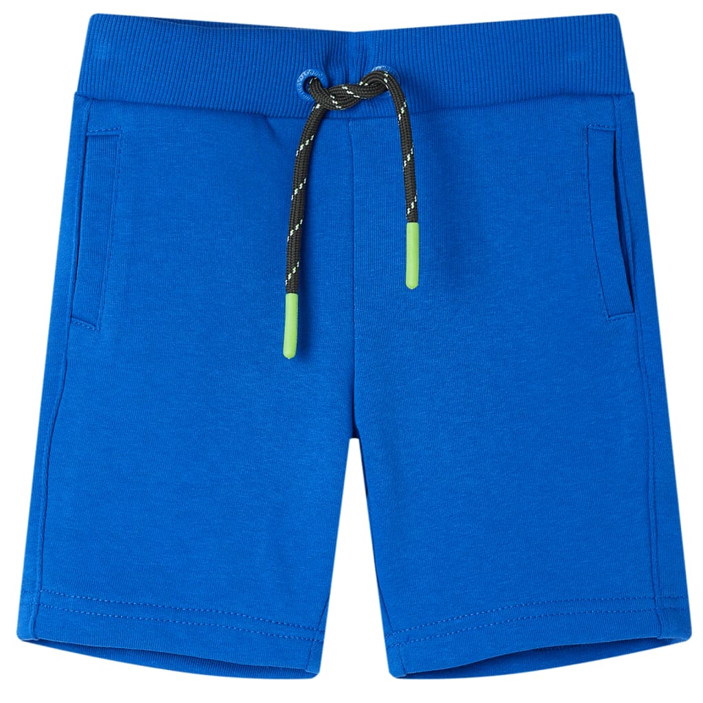 Kindershort met trekkoord 104 blauw