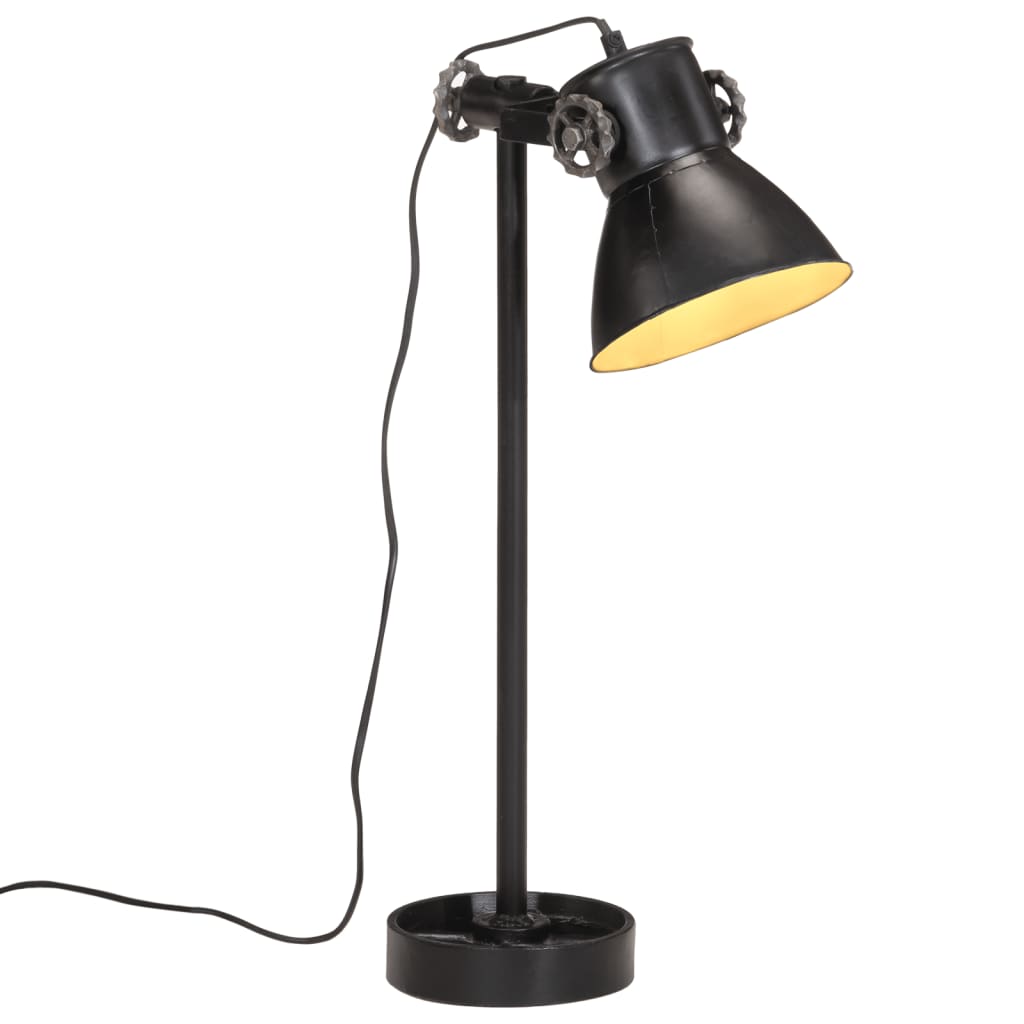 vidaXL Bureaulamp 25 W E27 15x15x55 cm zwart
