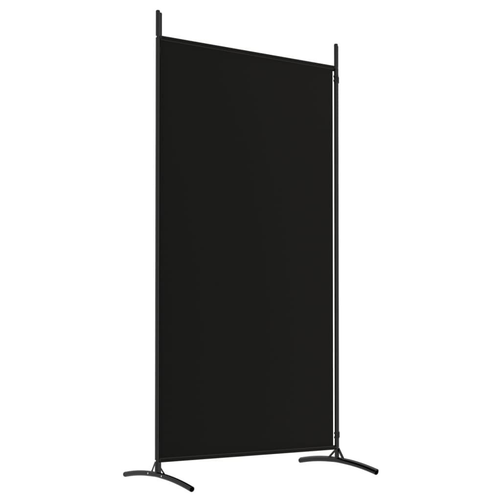 vidaXL Kamerscherm met 2 panelen 175x180 cm stof zwart