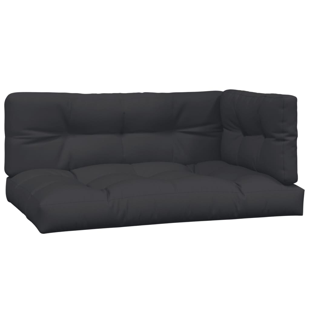 vidaXL 5-delige Loungeset pallet met kussens massief acaciahout