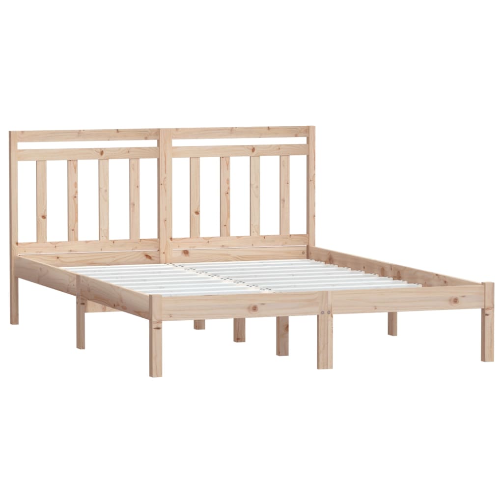 vidaXL Bedframe massief hout 120x190 cm