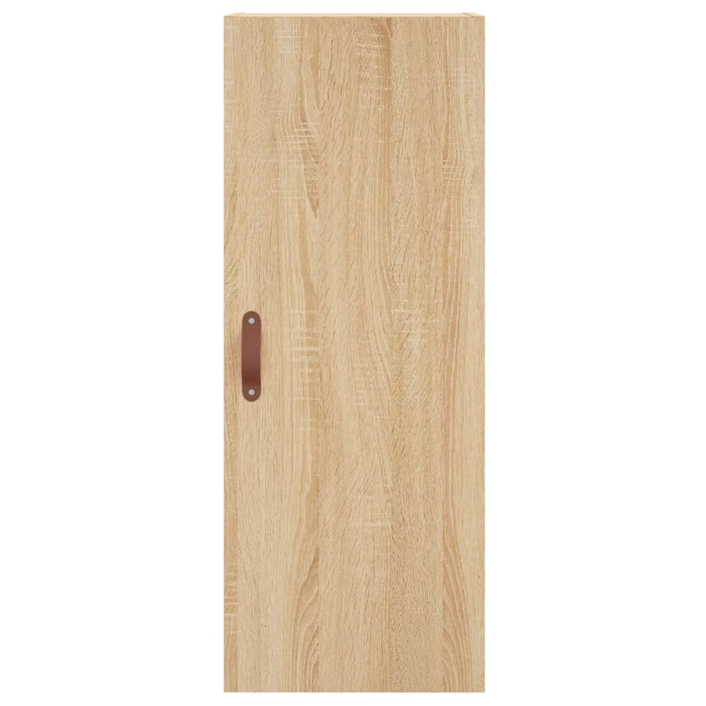 vidaXL Hoge kast 34,5x34x180 cm bewerkt hout sonoma eikenkleurig