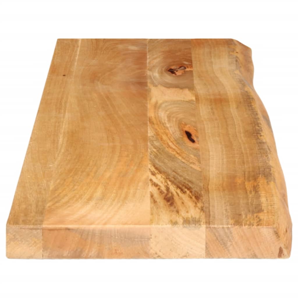 vidaXL Tafelblad met natuurlijke rand 120x20x2,5 cm massief mangohout