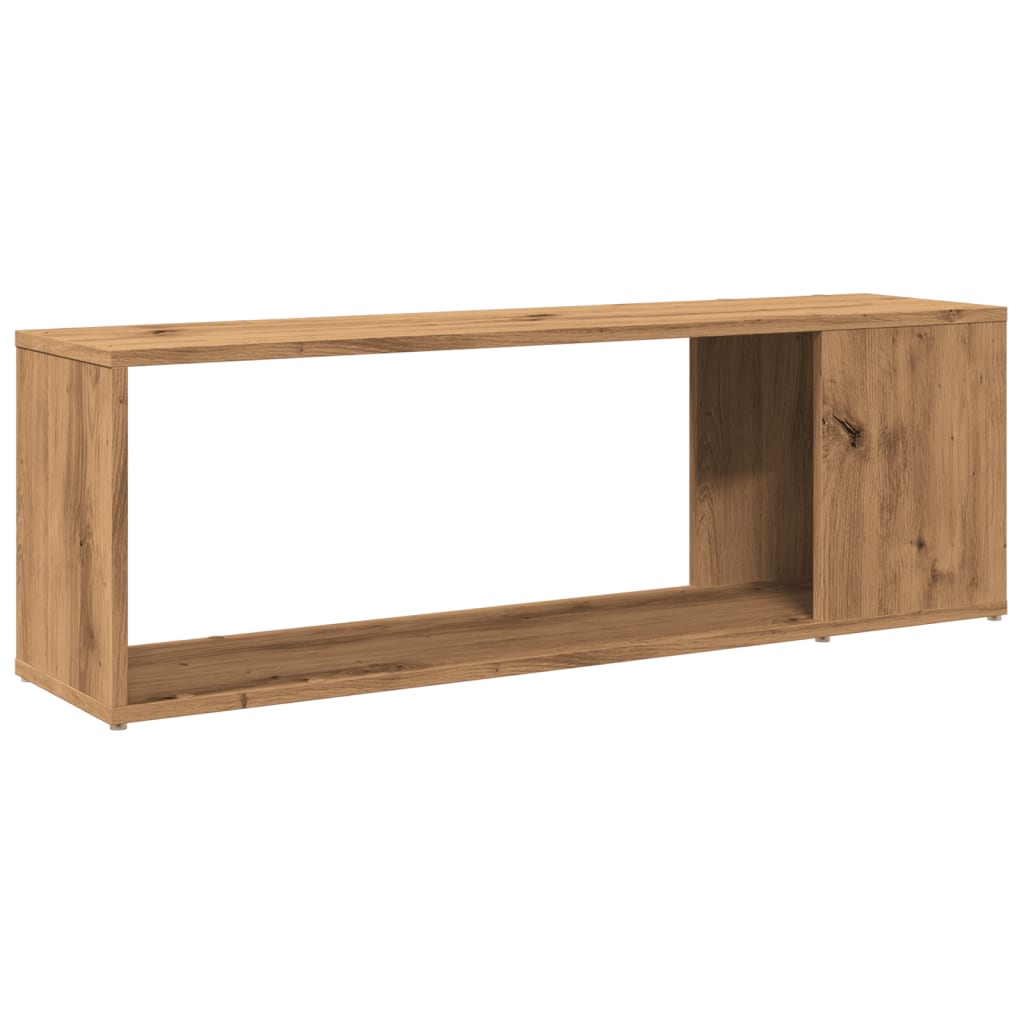 vidaXL Tv-meubel 100x24x32 cm bewerkt hout artisanaal eikenkleur