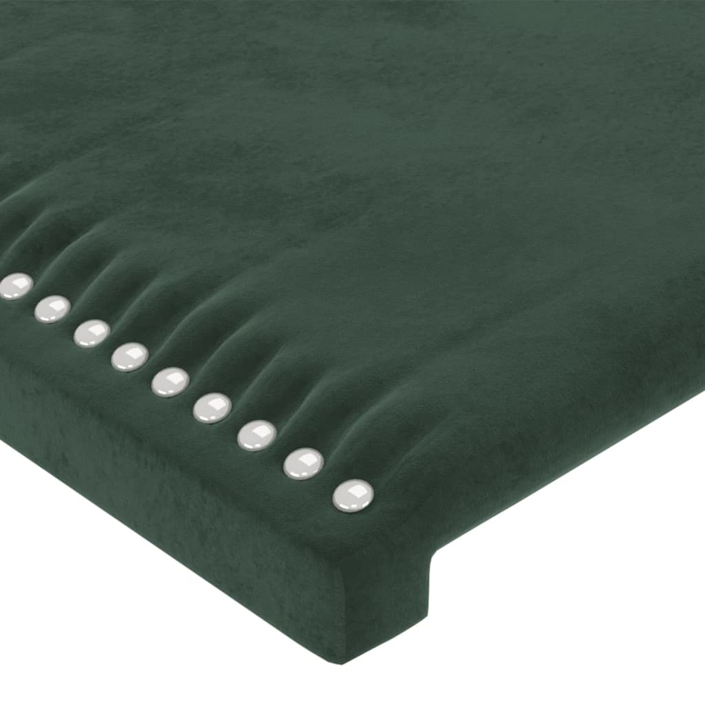 vidaXL Bedframe zonder matras 120x200 cm fluweel donkergroen