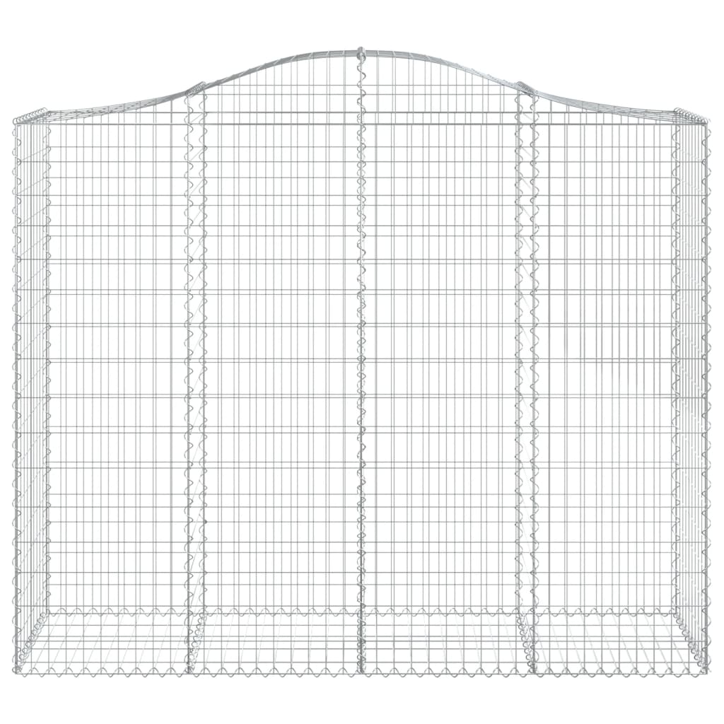 vidaXL Schanskorven 14 st gewelfd 200x50x160/180 cm ijzer