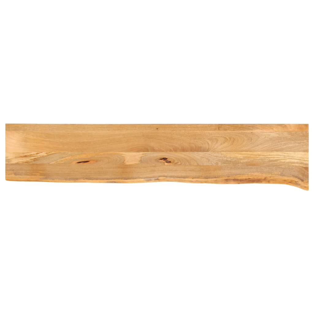 vidaXL Tafelblad met natuurlijke rand 140x40x3,8 cm massief mangohout