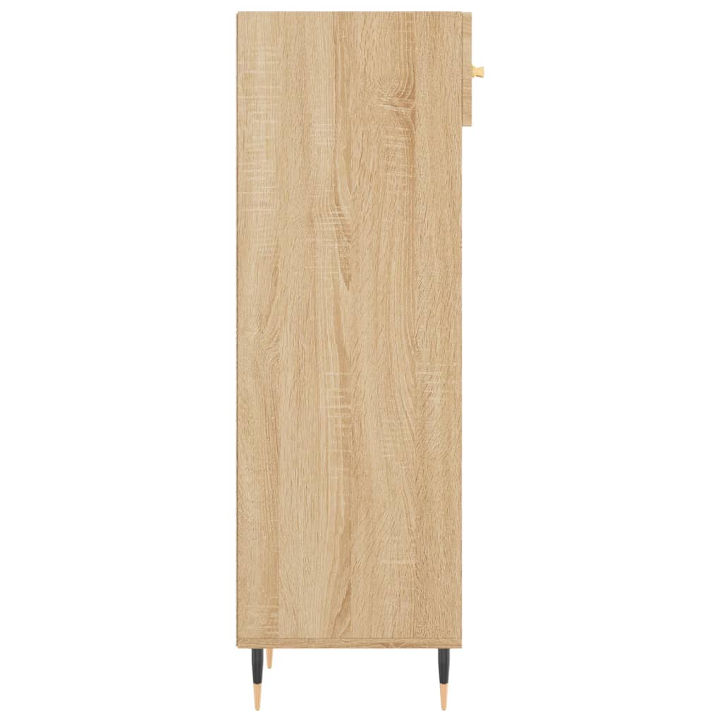 vidaXL Schoenenkast 30x35x105 cm bewerkt hout sonoma eikenkleurig