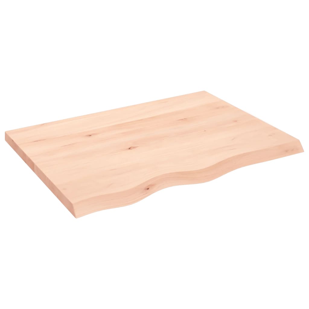 vidaXL Wandschap 80x60x(2-4) cm onbehandeld massief eikenhout