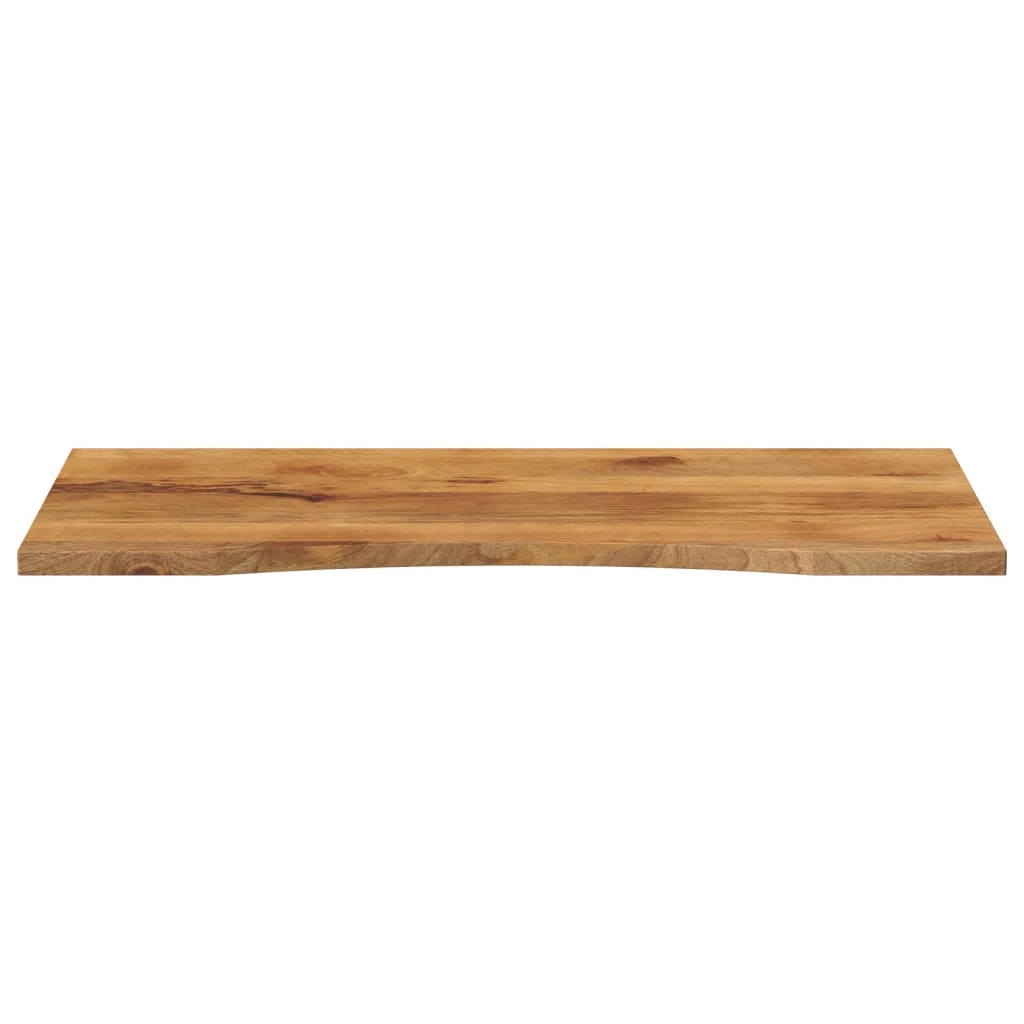 vidaXL Bureaublad met ronding 110x60x2,5 cm massief ruw mangohout