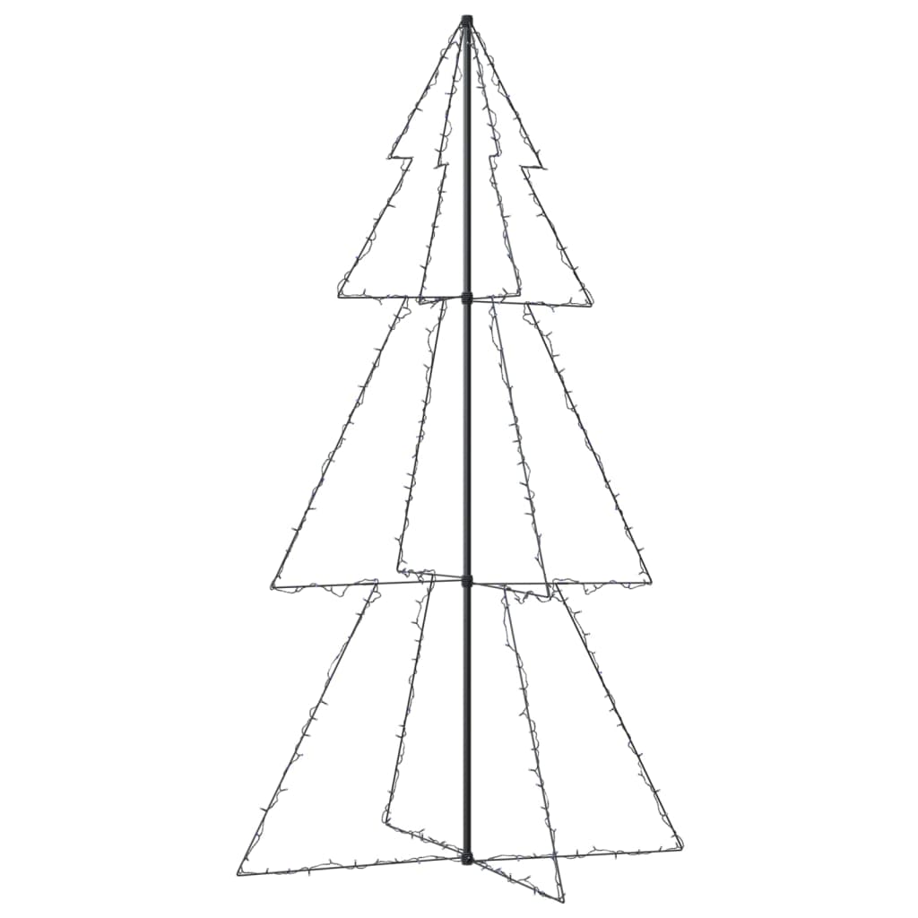 vidaXL Kegelkerstboom 300 LED's binnen en buiten 120x220 cm