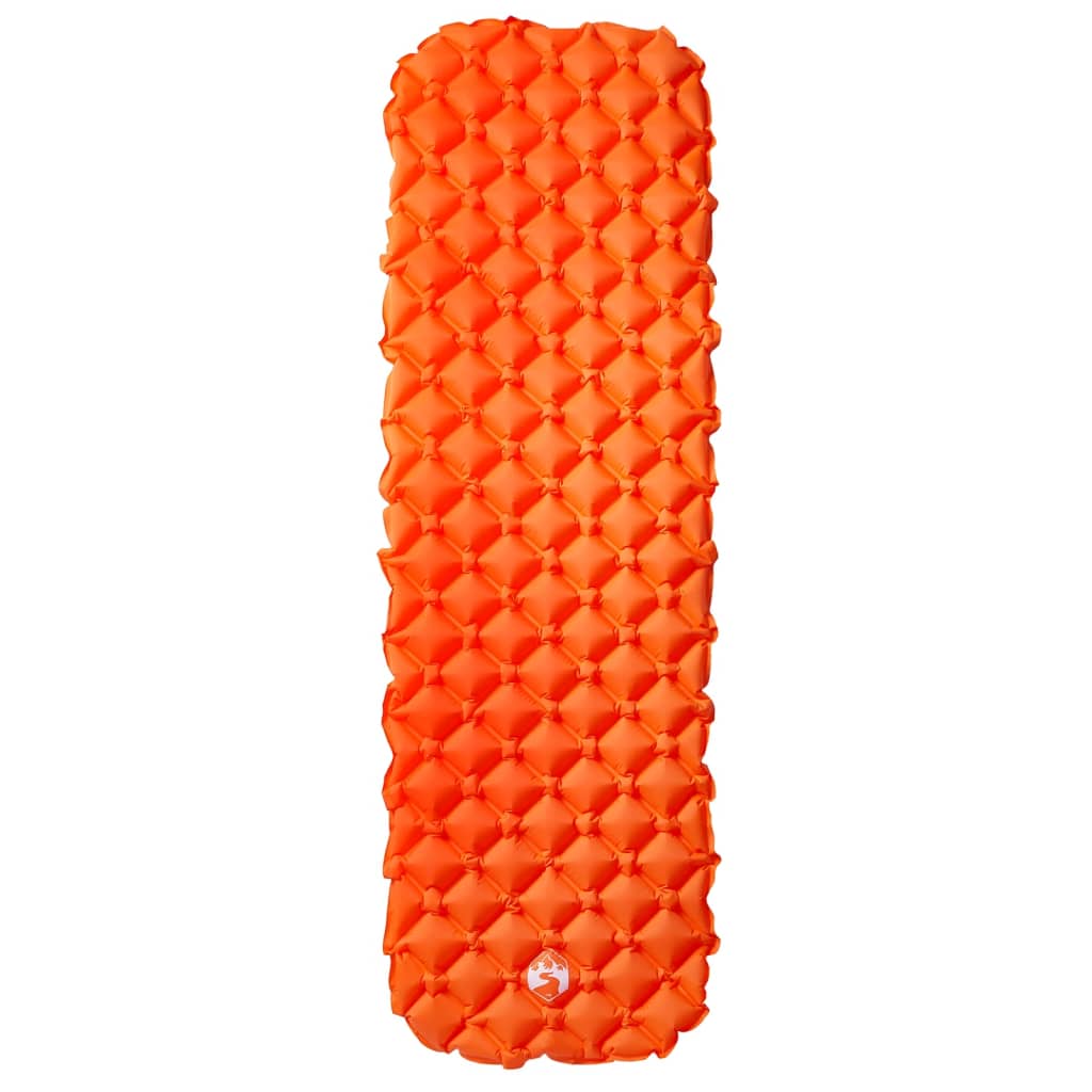 vidaXL Kampeermatras opblaasbaar 190x58x6 cm 1-persoons oranje