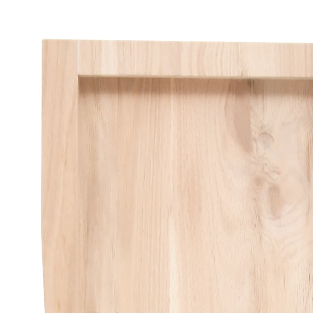 vidaXL Wastafelblad 140x60x(2-4) cm onbehandeld massief hout