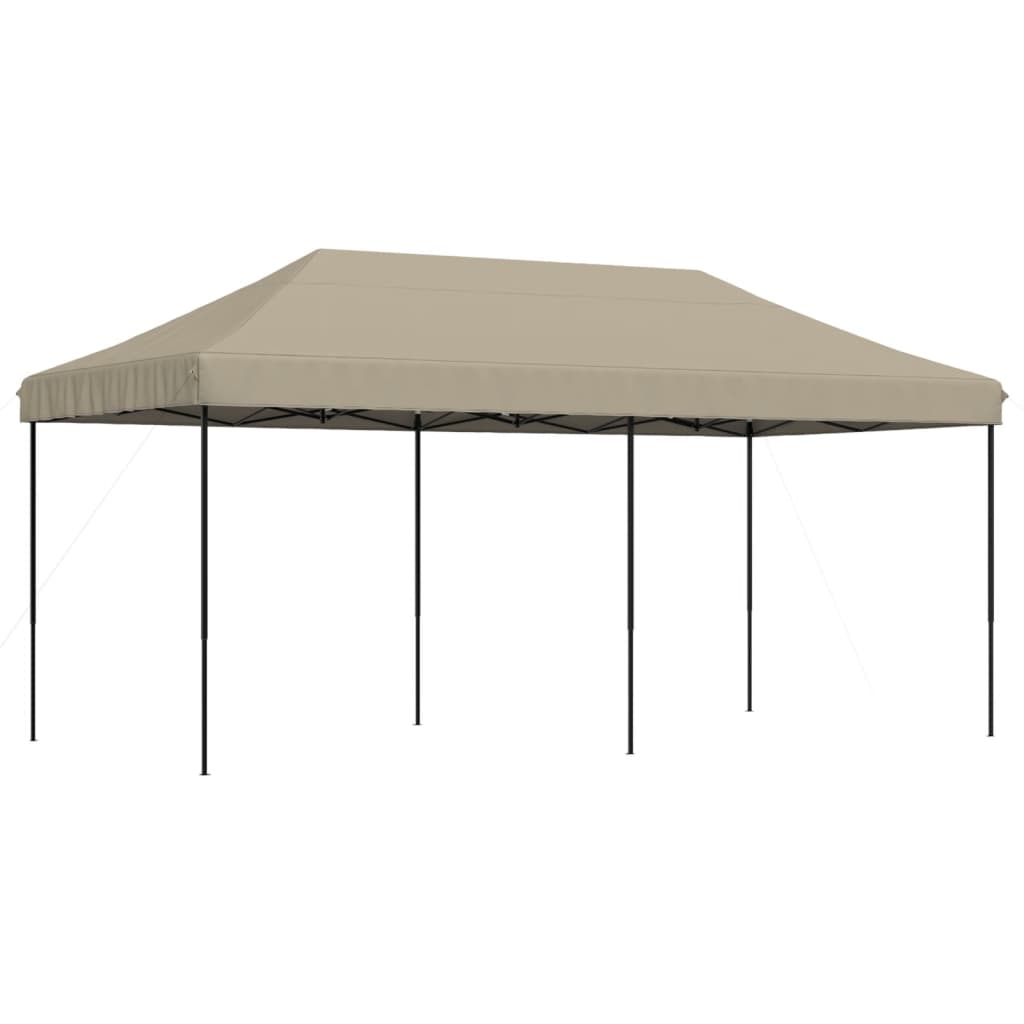 vidaXL Partytent inklapbaar pop-up 580x292x315 cm taupe