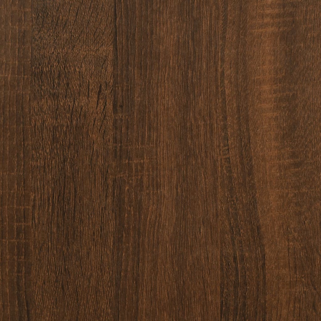 vidaXL Nachtkastje 30x60x60 cm bewerkt hout bruin eikenkleur