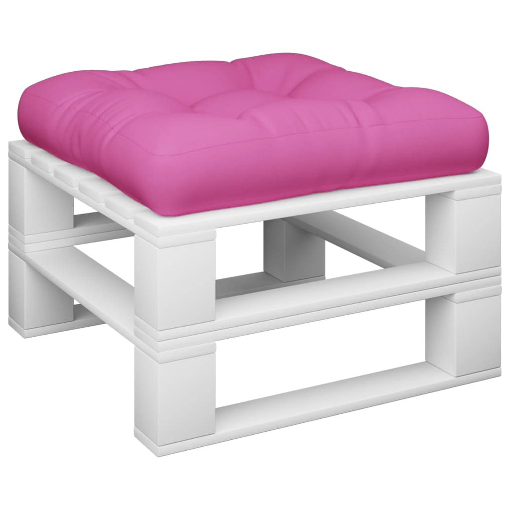 vidaXL Palletkussen 60x61,5x10 cm oxford stof roze