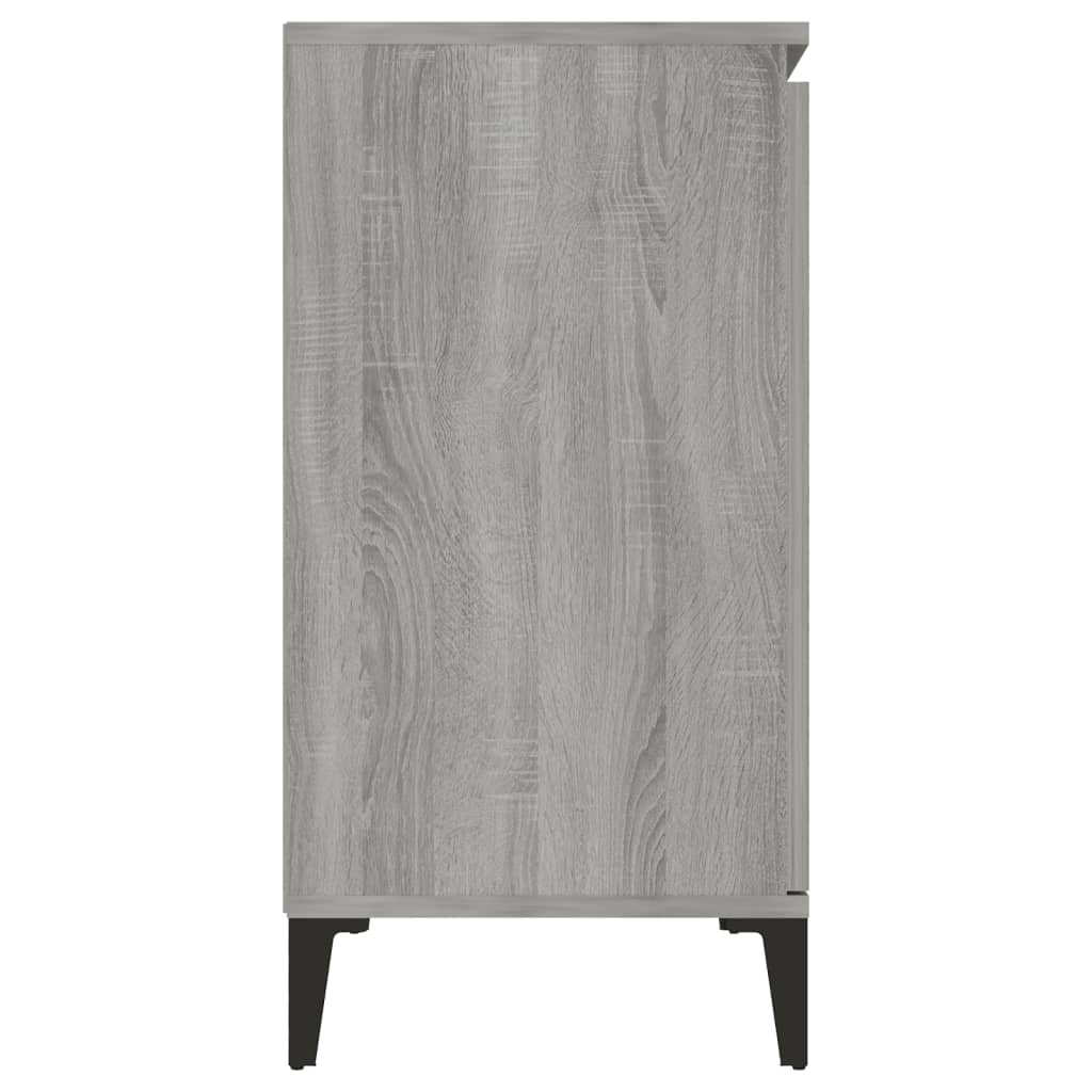 vidaXL Dressoir 104x35x70 cm bewerkt hout grijs sonoma eikenkleurig