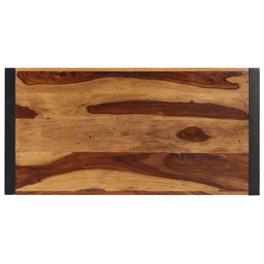 vidaXL Eettafel 120x60x76 cm massief sheeshamhout