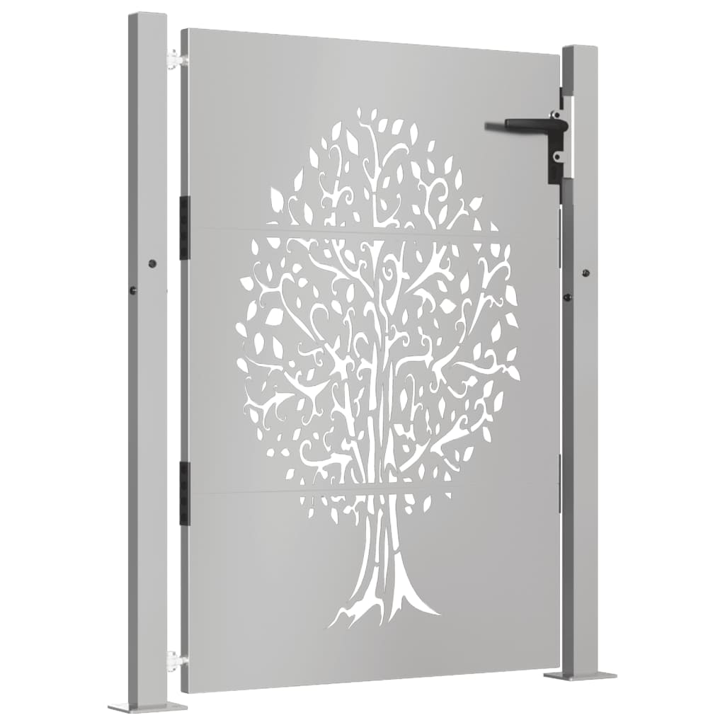 vidaXL Poort 105x155 cm boomontwerp cortenstaal