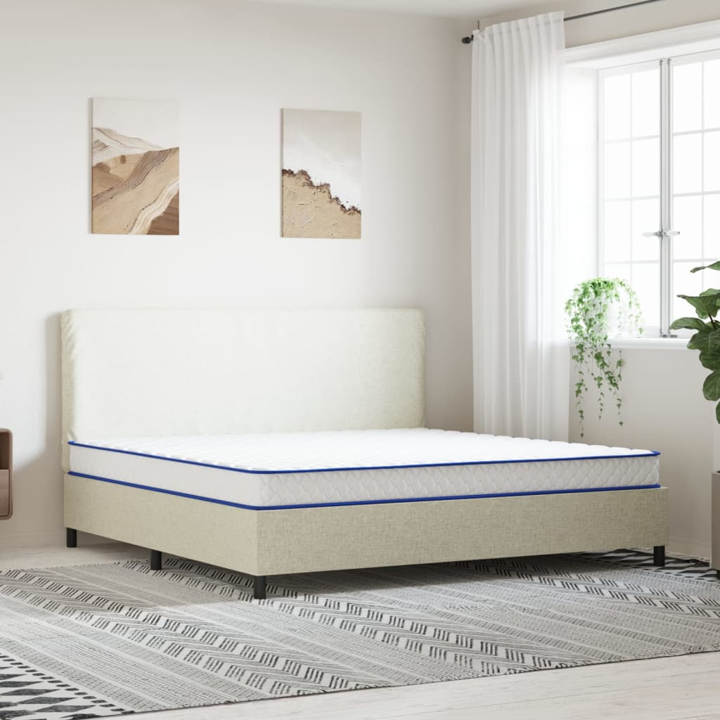 vidaXL Traagschuimmatras 200x200x17 cm wit