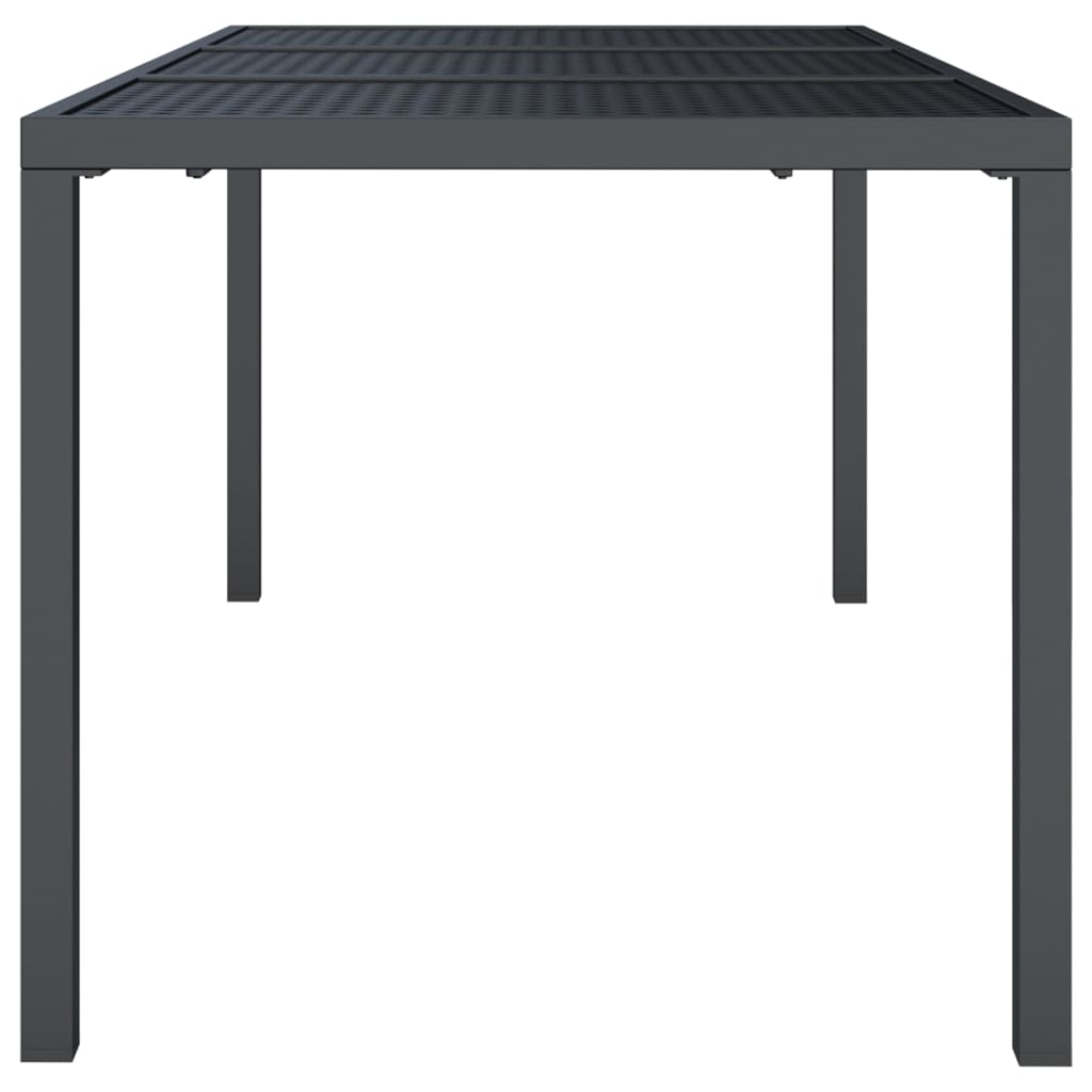 vidaXL Tuintafel 165x80x72 cm staal antracietkleurig