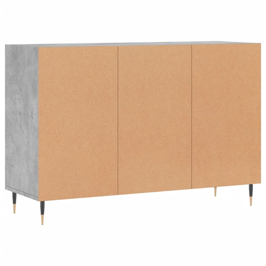 vidaXL Dressoir 103,5x35x70 cm bewerkt hout betongrijs