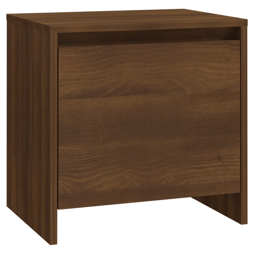 vidaXL Nachtkastjes 2 st 45x34x44,5 cm bewerkt hout bruin eikenkleur