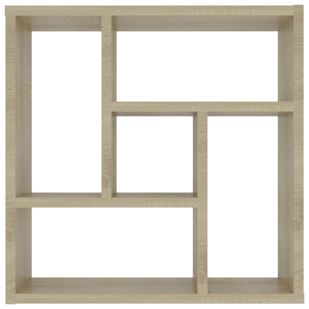 vidaXL Wandschap 45,1x16x45,1 cm bewerkt hout sonoma eikenkleurig