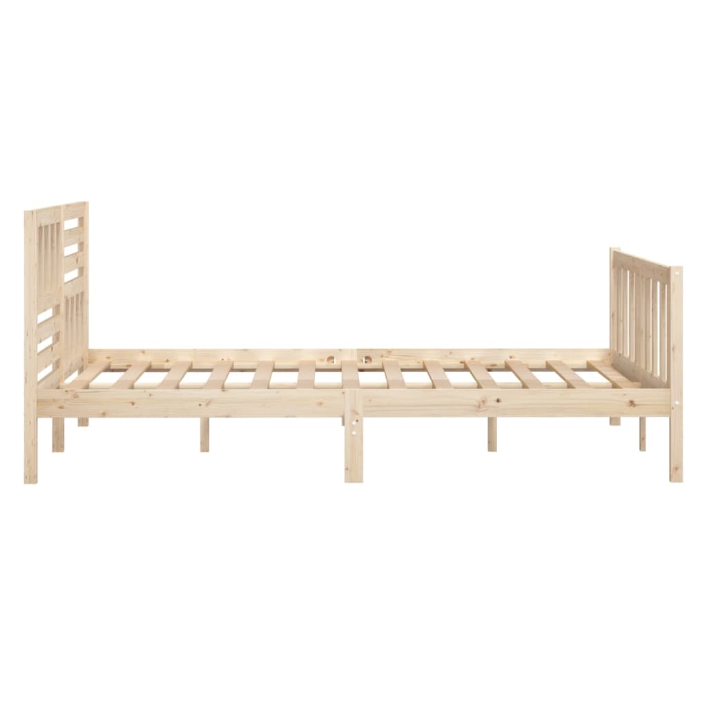 vidaXL Bedframe massief hout 140x190 cm