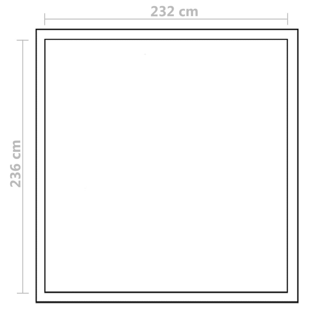 vidaXL Tuinkas met basisframe 6,05 m² versterkt aluminium