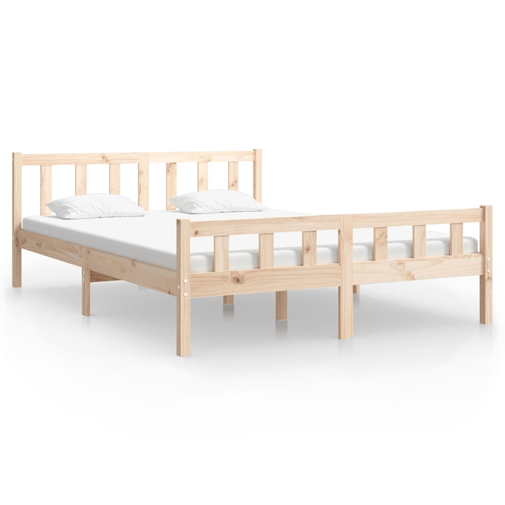 vidaXL Bedframe zonder matras massief hout 120x200 cm