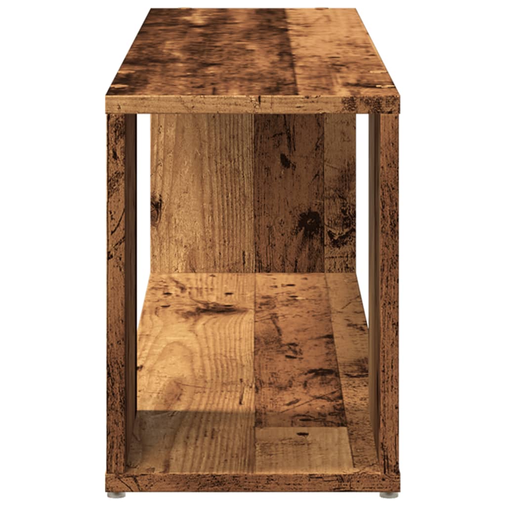 vidaXL Tv-meubel 100x24x32 cm bewerkt hout oud houtkleurig