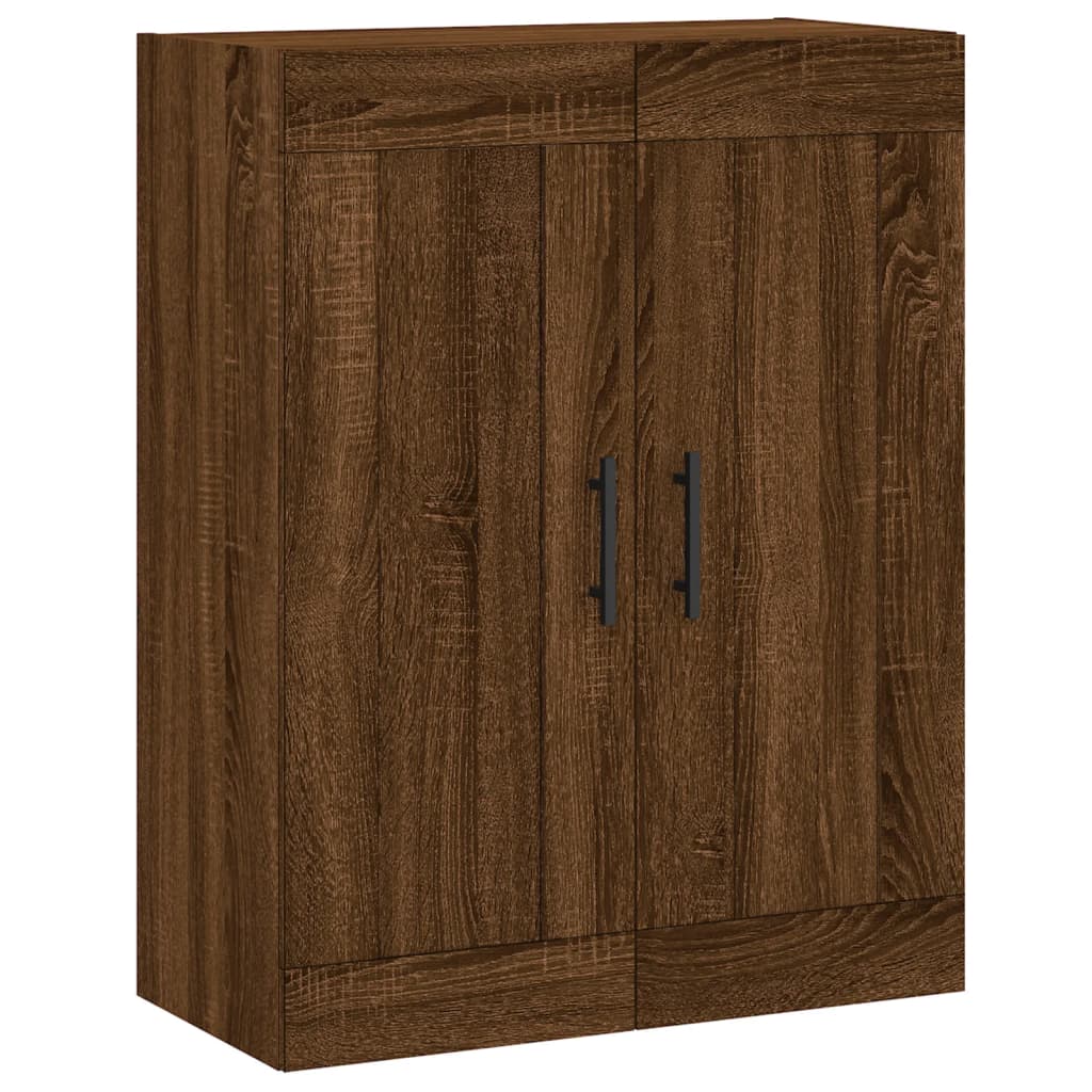 vidaXL Wandkast 69,5x34x90 cm bewerkt hout bruin eikenkleur