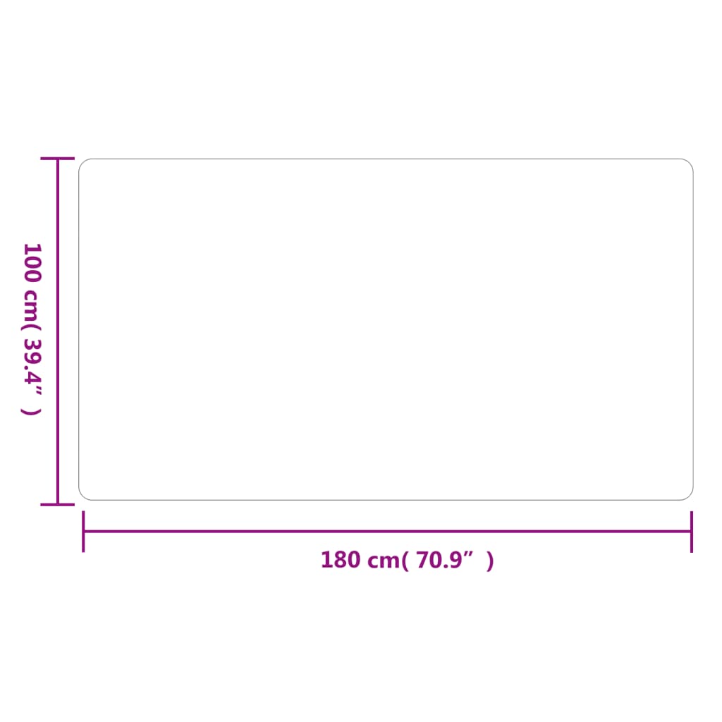 vidaXL Tapijtloper 100x180 cm grijs