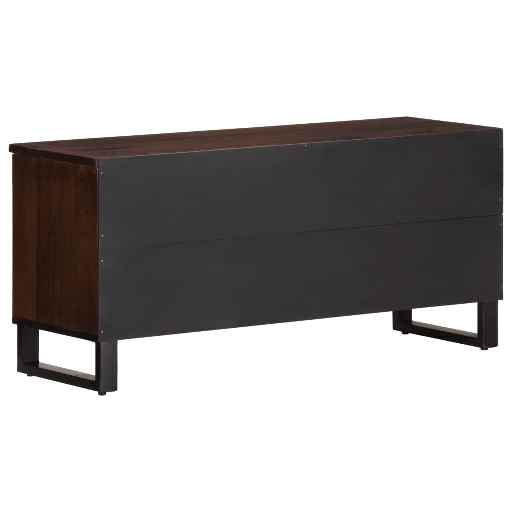 vidaXL Tv-meubel 100x34x46 cm massief mangohout bruin