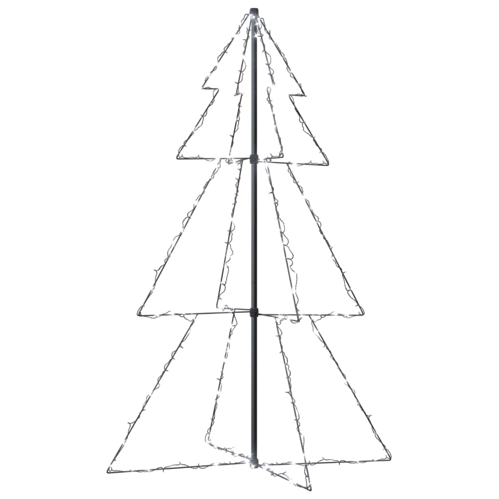 vidaXL Kegelkerstboom 200 LED's binnen en buiten 98x150 cm