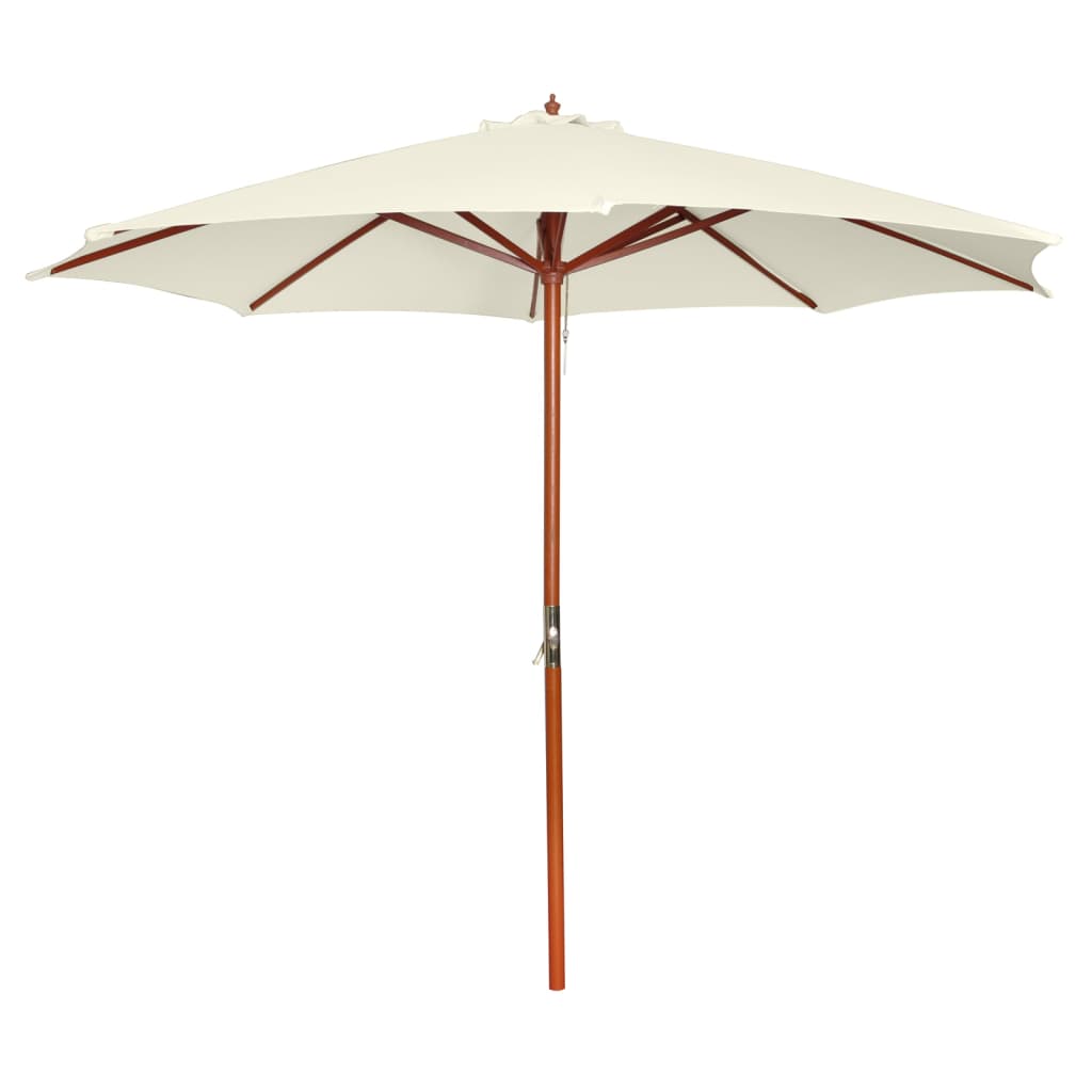 vidaXL Parasol 300x258 cm zandwit