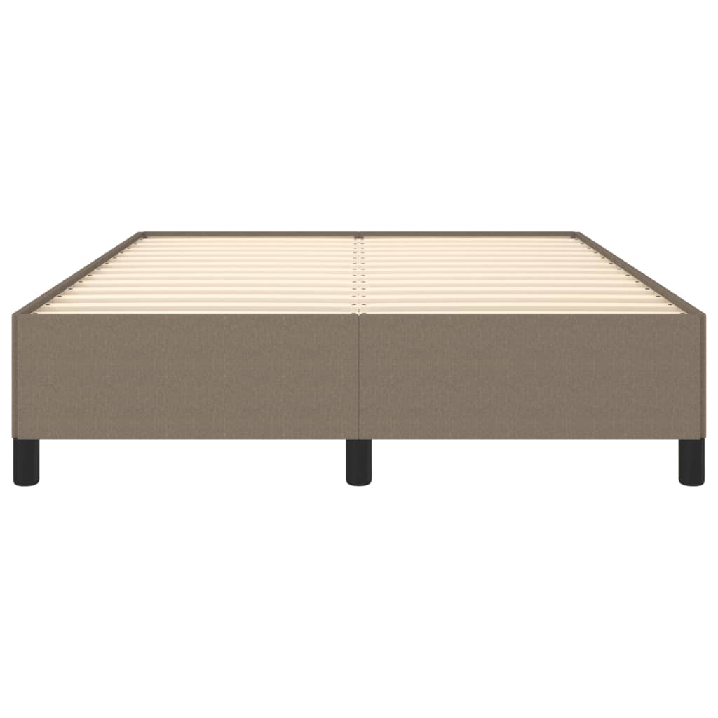 vidaXL Bedframe zonder matras stof taupe 140x190 cm