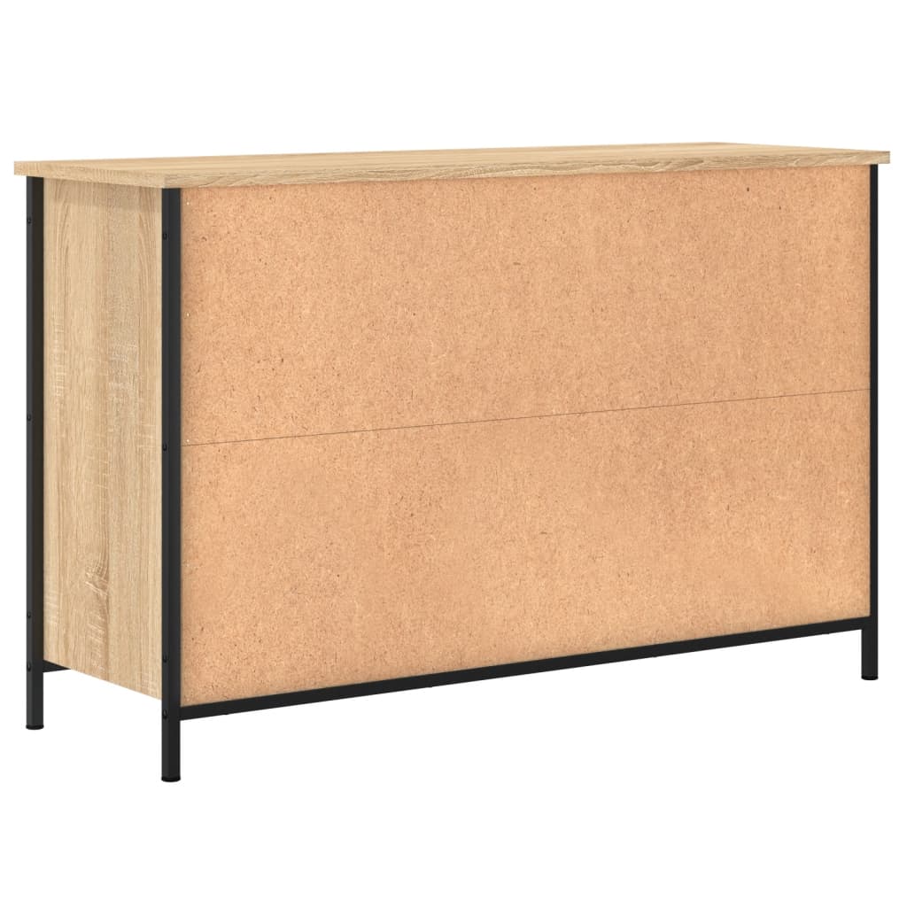 vidaXL Tv-meubel 100x35x65 cm bewerkt hout sonoma eikenkleurig