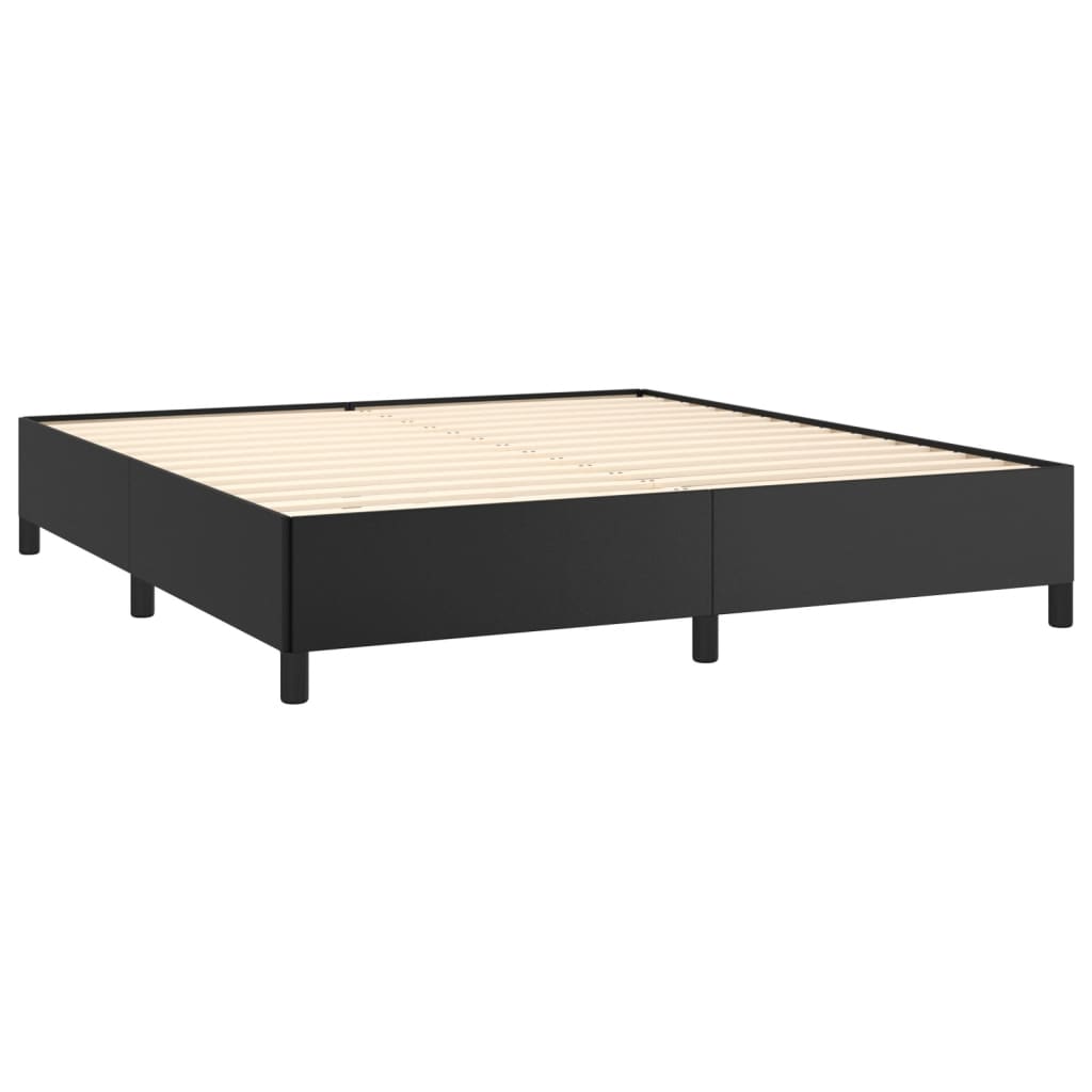 vidaXL Bedframe kunstleer zwart 160x200 cm