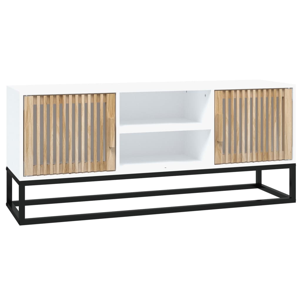 vidaXL Tv-meubel 105x30x45 cm bewerkt hout wit